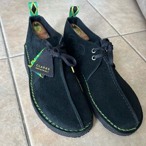 Clarks Black Suede Men's Shoes